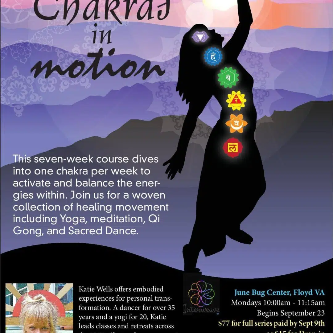 Chakras in Motion at The June Bug Center in Floyd
